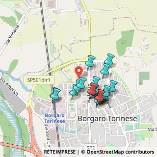Mappa Via I Maggio, 10071 Borgaro Torinese TO, Italia (0.3805)