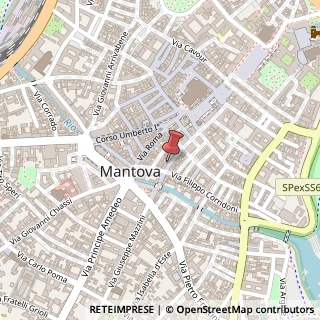 Mappa Via Orefici, 18, 46100 Mantova, Mantova (Lombardia)