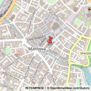 Mappa Via Orefici, 22, 46100 Mantova, Mantova (Lombardia)