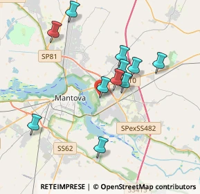 Mappa Viale dei Caduti, 46100 Mantova MN, Italia (3.45545)