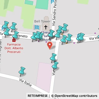 Mappa Via Vittorio Veneto, 27010 Santa Cristina e Bissone PV, Italia (0.08667)