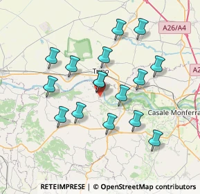 Mappa Via Serra, 15020 Camino AL, Italia (6.59188)