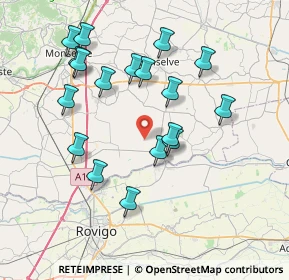 Mappa Via Torre, 35020 Tribano PD, Italia (7.50889)