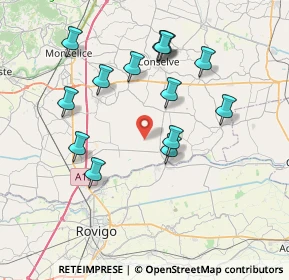 Mappa Via Torre, 35020 Tribano PD, Italia (7.41429)