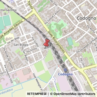 Mappa Via Alcide de Gasperi, 98/A, 26845 Codogno, Lodi (Lombardia)