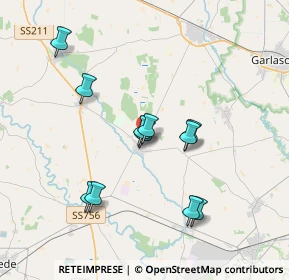 Mappa Via Cairoli, 27030 Ottobiano PV, Italia (3.36818)