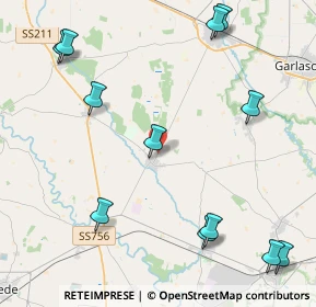 Mappa Via Cairoli, 27030 Ottobiano PV, Italia (5.51333)