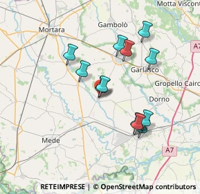 Mappa Via Cairoli, 27030 Ottobiano PV, Italia (6.43833)