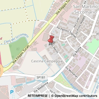 Mappa Via 8 Marzo, 9, 27028 San Martino Siccomario, Pavia (Lombardia)