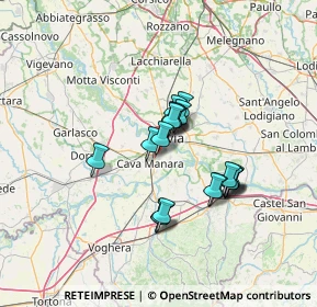 Mappa Via 8 Marzo, 27028 San Martino Siccomario PV, Italia (10.209)