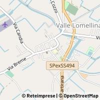 Mapa Valle Lomellina