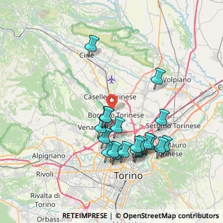 Mappa Via Aldo Moro, 10071 Borgaro Torinese TO, Italia (7.4815)