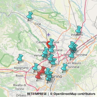 Mappa Via Aldo Moro, 10071 Borgaro Torinese TO, Italia (8.4145)