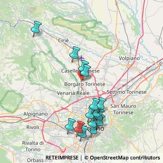 Mappa Via Aldo Moro, 10071 Borgaro Torinese TO, Italia (8.79867)