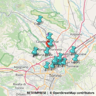 Mappa Via Aldo Moro, 10071 Borgaro Torinese TO, Italia (6.682)