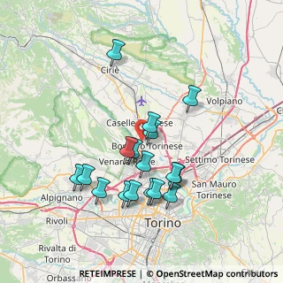 Mappa Via Aldo Moro, 10071 Borgaro Torinese TO, Italia (6.72706)