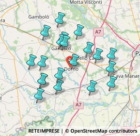 Mappa Via Roma, 27020 Dorno PV, Italia (6.8935)