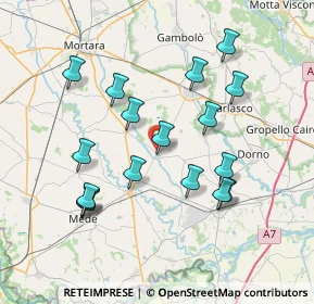 Mappa Via Gigi Campegi, 27030 Ottobiano PV, Italia (7.32588)