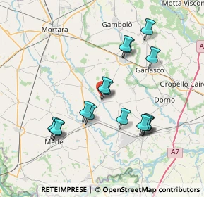 Mappa Via Gigi Campegi, 27030 Ottobiano PV, Italia (7.04875)