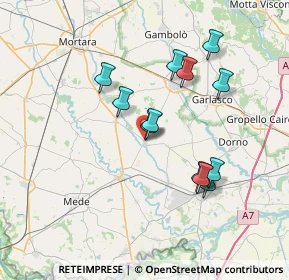 Mappa Via Gigi Campegi, 27030 Ottobiano PV, Italia (6.54583)