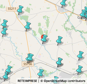 Mappa Via Gigi Campegi, 27030 Ottobiano PV, Italia (6.4615)