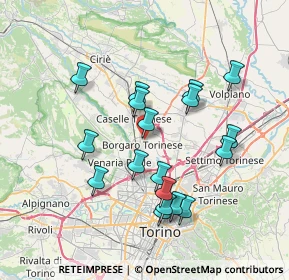 Mappa Via Domenico Bertino, 10071 Borgaro Torinese TO, Italia (6.94889)