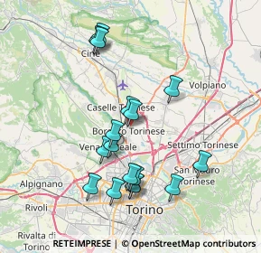 Mappa Via Domenico Bertino, 10071 Borgaro Torinese TO, Italia (7.25)