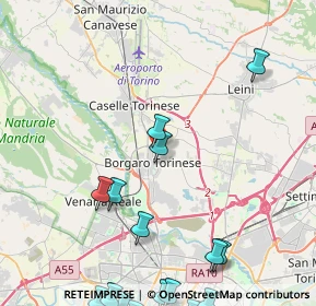 Mappa Via Domenico Bertino, 10071 Borgaro Torinese TO, Italia (6.945)