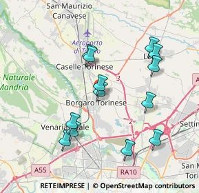 Mappa Via Domenico Bertino, 10071 Borgaro Torinese TO, Italia (3.70538)