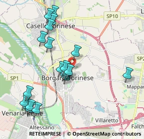 Mappa Via Domenico Bertino, 10071 Borgaro Torinese TO, Italia (2.1365)