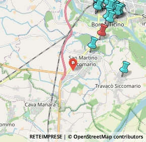 Mappa 27028 San Martino Siccomario PV, Italia (3.2685)