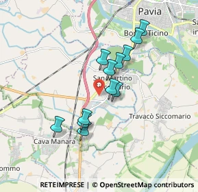 Mappa 27028 San Martino Siccomario PV, Italia (1.46833)