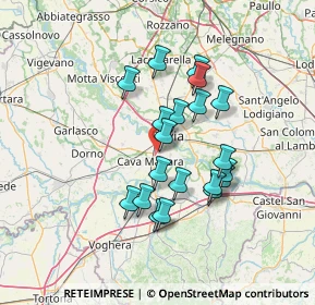 Mappa 27028 San Martino Siccomario PV, Italia (11.7015)