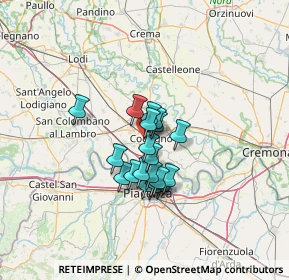 Mappa Via Umberto Terracini, 26845 Codogno LO, Italia (8.864)