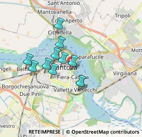 Mappa Via Pomponazzo, 46100 Mantova MN, Italia (1.35909)