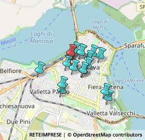 Mappa Via Bernardo de Canal, 46100 Mantova MN, Italia (0.52611)