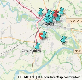 Mappa Via Eugenio Curiel, 27028 San Martino Siccomario PV, Italia (3.60917)