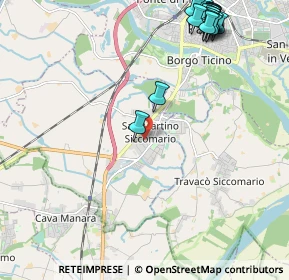 Mappa Via Eugenio Curiel, 27028 San Martino Siccomario PV, Italia (2.9305)