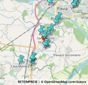 Mappa Via Eugenio Curiel, 27028 San Martino Siccomario PV, Italia (2.16941)