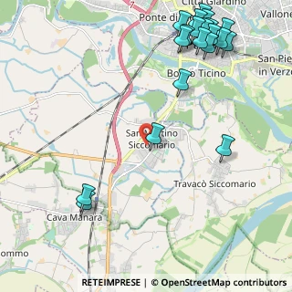Mappa Via Eugenio Curiel, 27028 San Martino Siccomario PV, Italia (2.9665)