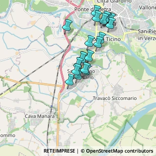 Mappa Via Eugenio Curiel, 27028 San Martino Siccomario PV, Italia (1.703)