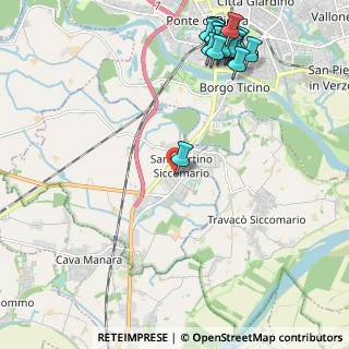 Mappa Via Eugenio Curiel, 27028 San Martino Siccomario PV, Italia (2.8515)
