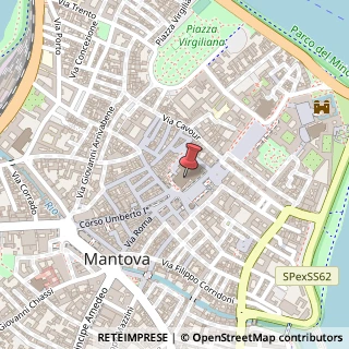 Mappa Piazza Andrea Mantegna, 1, 46100 Mantova, Mantova (Lombardia)