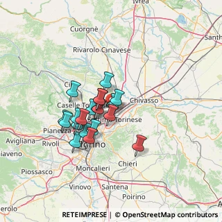 Mappa Via Giacomo Brodolini, 10036 Settimo Torinese TO, Italia (9.9665)