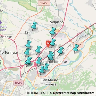Mappa Via Giacomo Brodolini, 10036 Settimo Torinese TO, Italia (3.542)
