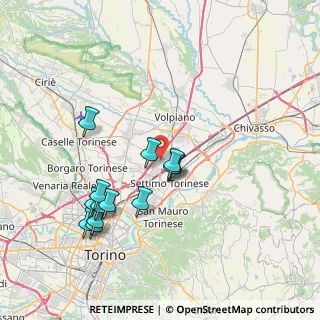 Mappa Via Giacomo Brodolini, 10036 Settimo Torinese TO, Italia (7.42462)