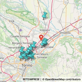 Mappa Via Giacomo Brodolini, 10036 Settimo Torinese TO, Italia (7.85)