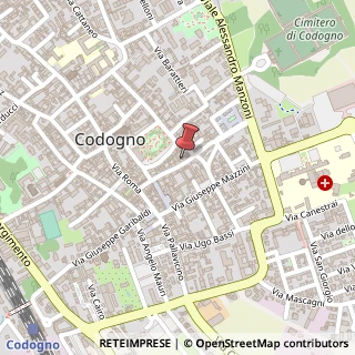 Mappa Via Giuseppe Verdi, 37, 26845 Codogno, Lodi (Lombardia)