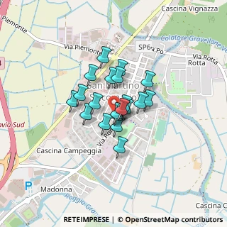 Mappa Via Roma, 27028 San Martino Siccomario PV, Italia (0.255)