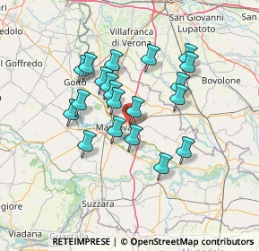 Mappa Via Martiri di Belfiore, 46030 San Giorgio Bigarello MN, Italia (11.5895)